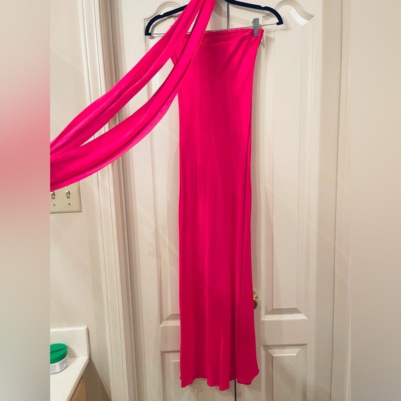 Anthropologie BHLDN Strapless Satin Midi Slip Dress w/ Scarf - Size XXS - Picture 10 of 10